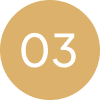 03 in white on gold background