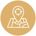 Targeted user profile icon